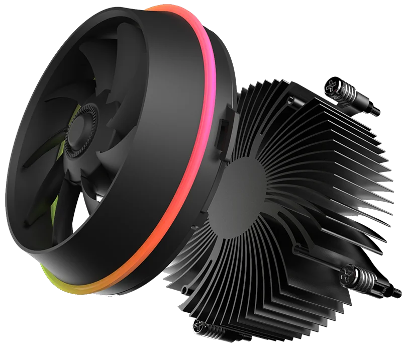 Darkflash shadow TOP-FLOW кулер для процессора 3P-5vAURA SYNC TDP 280W PWM 4pin двойное кольцо светодиодный RGB вентилятор Радиатор кулер для intel LGA 115x