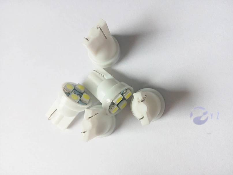 Автомобильные мигающие 200 шт. T10 4SMD светодиодные лампы 1210 3528 клиновидные 12 В