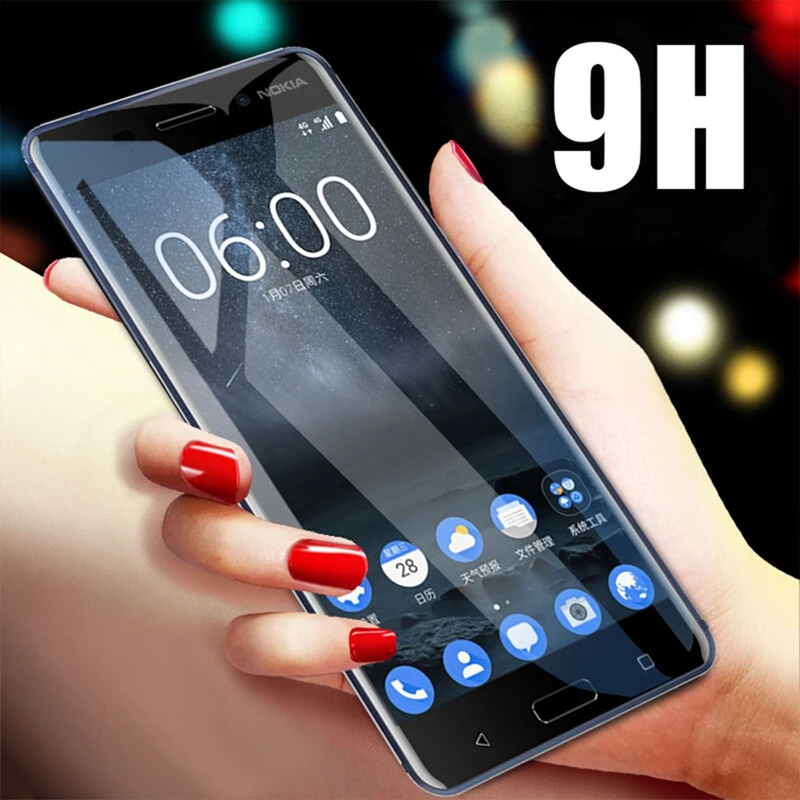9D Защитное стекло для Nokia 4,2 3,2 3, 6, 7, 8, 3,1 5,1 6,1 7,1 8,1 Plus протектор экрана из закаленного стекла для Nokia 8,1 7 Plus 5,1 6,1 с пленочным покрытием