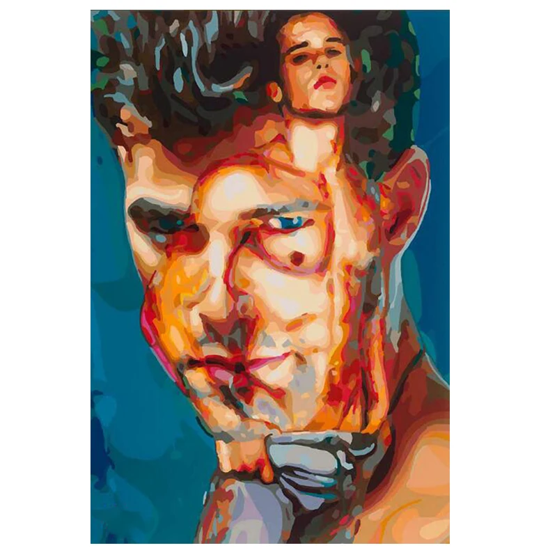 Настенная Наклейка Алмазная картина вышивка крестиком 5d абстрактный гей человек
