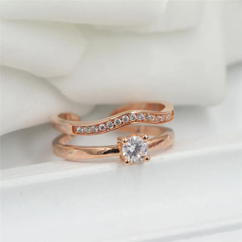Бесплатная доставка, модное ювелирное изделие, 5 карат/3 карат, розовое золото, цвет, австрийский кристалл, Орг, свадебное кольцо для женщин, подарок, C035 Бесплатная доставка, модное ювелирное изделие, 5 карат/3 карат, розовое золото, цвет, австрийский кристалл, Орг, свадебное кольцо для женщин, подарок, C035