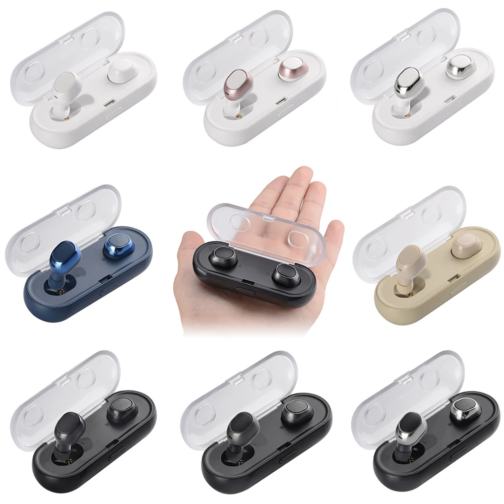 Bluetooth гарнитура 3D беспроводные стерео Geluid TWS16 Mini V4.2 Draadloze Koptelefoon Bluetooth наушники с зарядным устройством