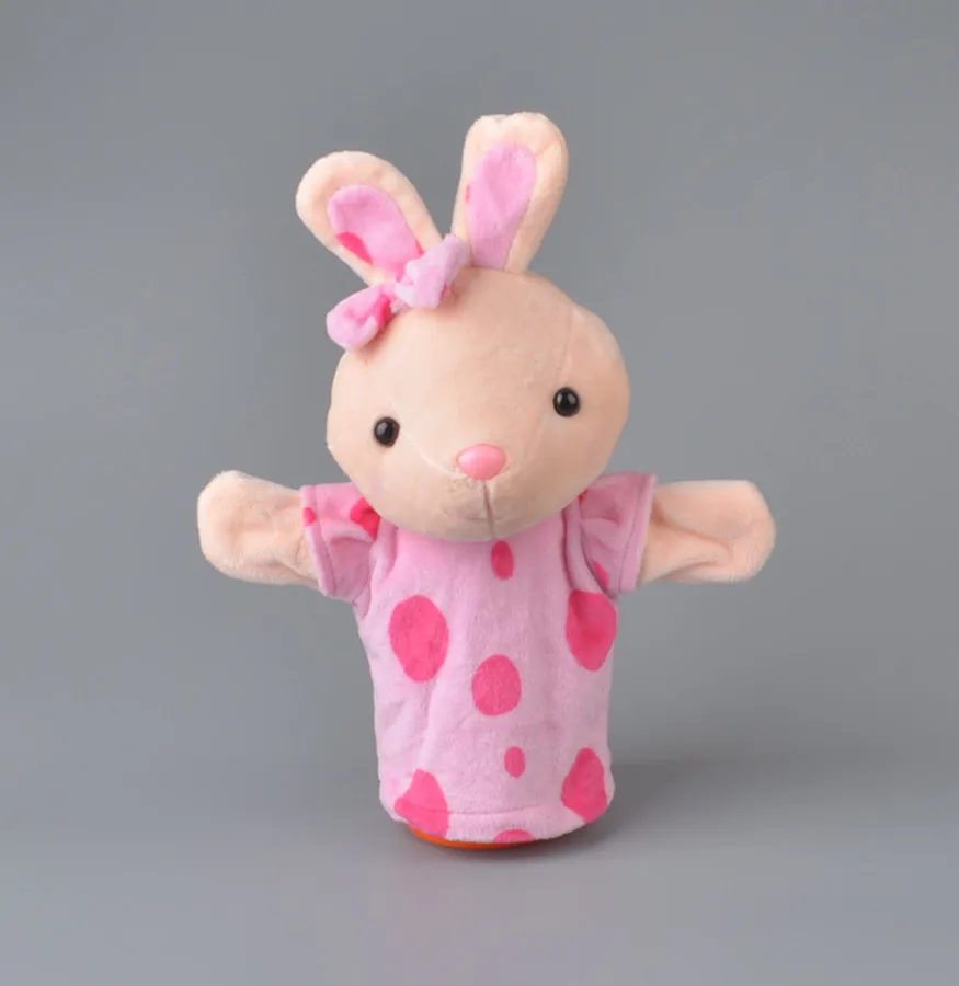

Lovely Rabbit Plush Hand Puppet, 25cm Baby Kids Plush Toy Gift Free Shipping