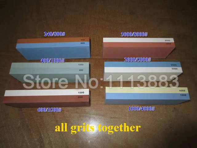 Камень точильный двусторонний с зернистостью 2000/5000 # японский сапфир |