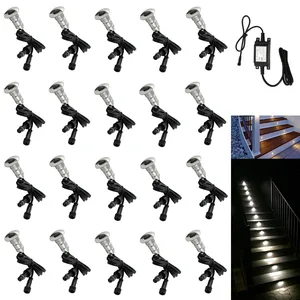 Водонепроницаемые светодиодные светильники для сада и двора, 20 шт.лот, 26 мм, 12 В, низкое напряжение, IP65