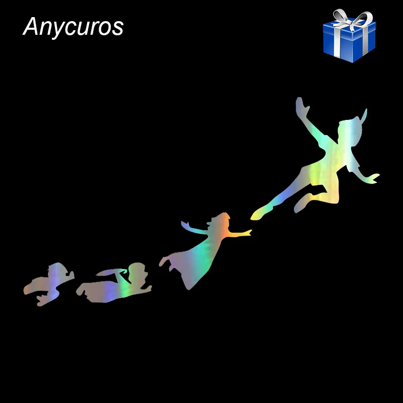 Anycuros Peter Pan &amp Gang Flying Fashion Car-Styling Stickers Decals 17.1cm*10cm | Автомобили и мотоциклы