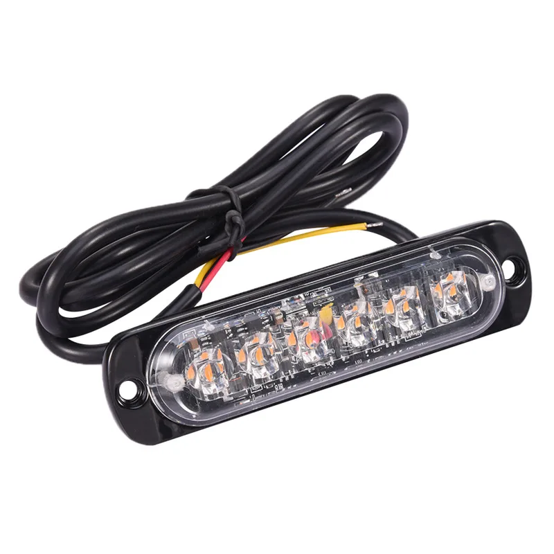 

4x6 12 LED Super Bright 12V-24V Led Strobe Emergency Warning Light Police Flashing Lightbar Grille Truck Beacon LED Side Lights