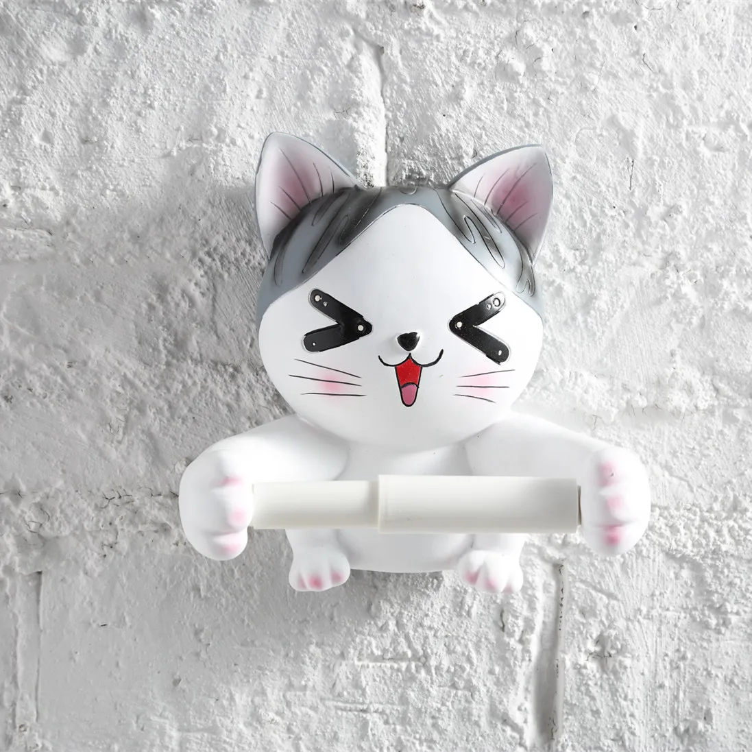 cat Креативный лоток для ванной комнаты с изображением кота из мультфильма, домашний декор, туалетная бумага, полотенце, бумажная коробка для полотенец, рулонная стойка для бумажных трубок - Цвет: cat