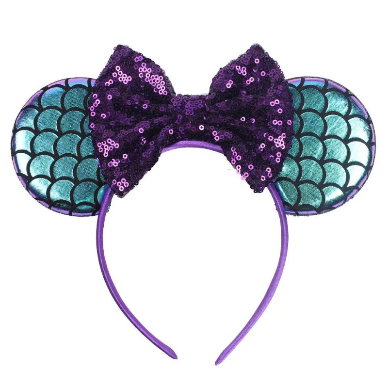 C Disney/ милые банты для девочек, повязка на голову, уши, аксессуары для волос, детские женские головные аксессуары, головной убор, повязка для волос, праздничные Вечерние - Цвет: C