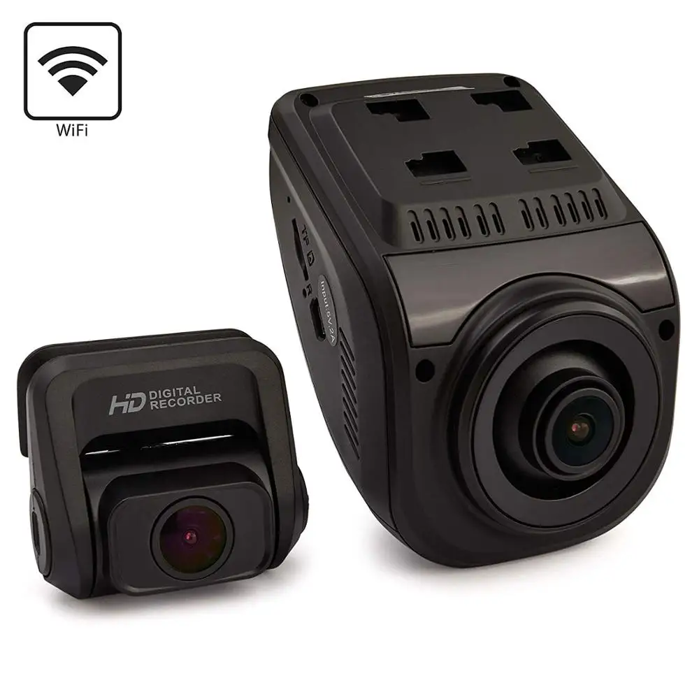 Rexing V1P 3-го поколения WiFi Dual 1080p+ 1080p Full HD фронтальная и задняя камера 170 градусов широкоугольная Автомобильная видеорегистратор