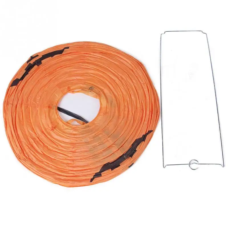 1 шт. 30 см бумажный фонарь на Хэллоуин с тыквой смайликом для вечеринки