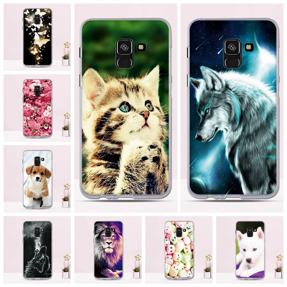 Чехол для Samsung A8 2018 Силиконовый ТПУ защитный чехол-бампер телефона Plus чехол A 8 |
