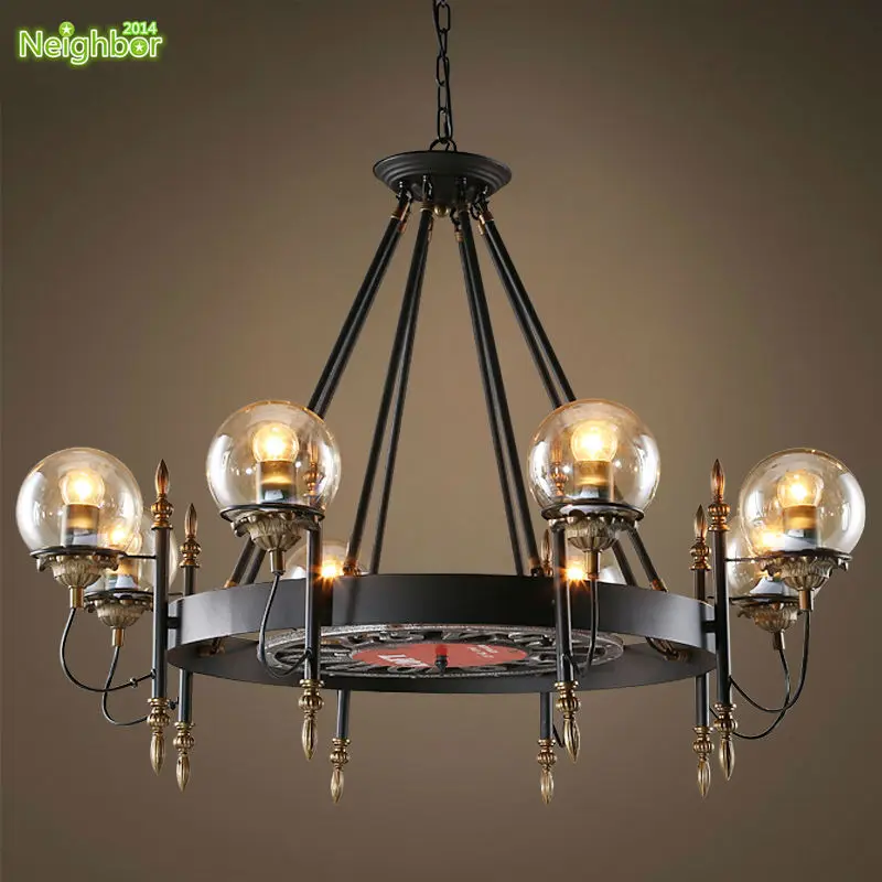 Новый лофт американский промышленный MODO Люстра подвесная цепь потолок подвесной