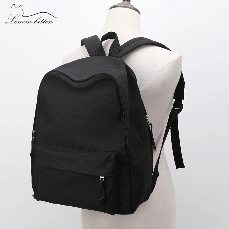2018 однотонный модный рюкзак женский для студентов сумка на плечо Mochila рюкзаки