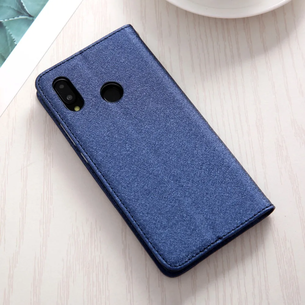 Магнитный флип-чехол для huawei P20 Lite P20 Шелковый кожаный и силиконовый мягкий чехол huawei P20 Lite чехол роскошные чехлы для телефонов
