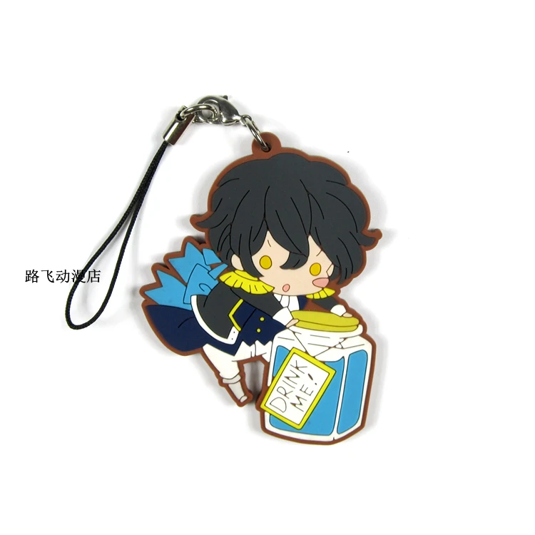 Pandora Hearts Oz. Vessalius Jack Ada Oscar. фигурка аниме модель резиновый брелок Подвеска 6