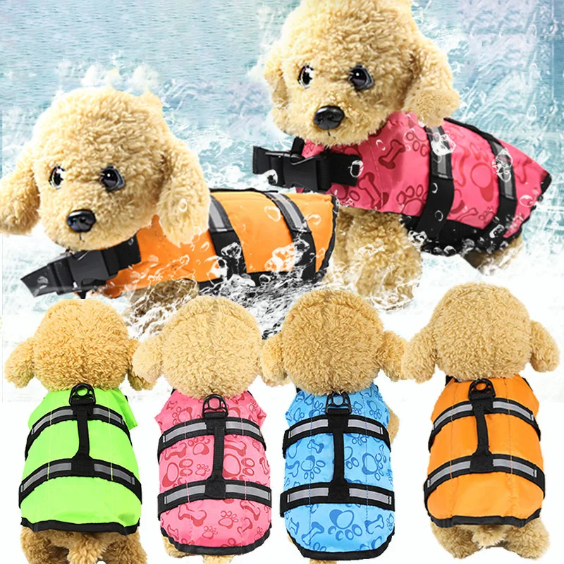 Pet dog life jacket swimsuit clothes supplies summer pet bathing suit big puppy dog life jacket dog jacket  dog coat