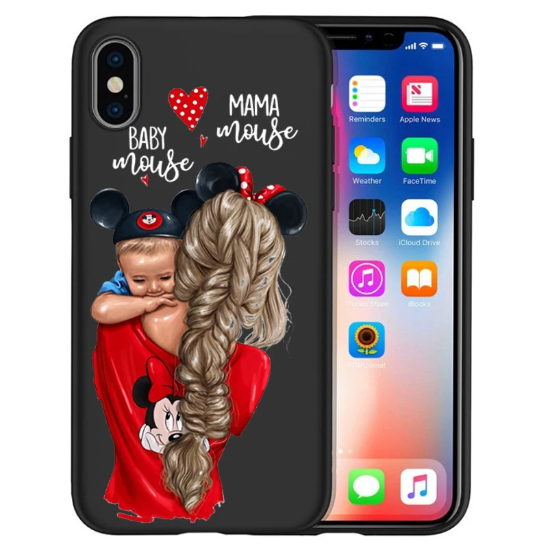 Чехол для iPhone X, модный, супер мама, девочка, для Iphone 5, 5S, 6, 6 S, 7, 8 Plus, X, XS, Max, XR, мягкий силиконовый чехол, Etui