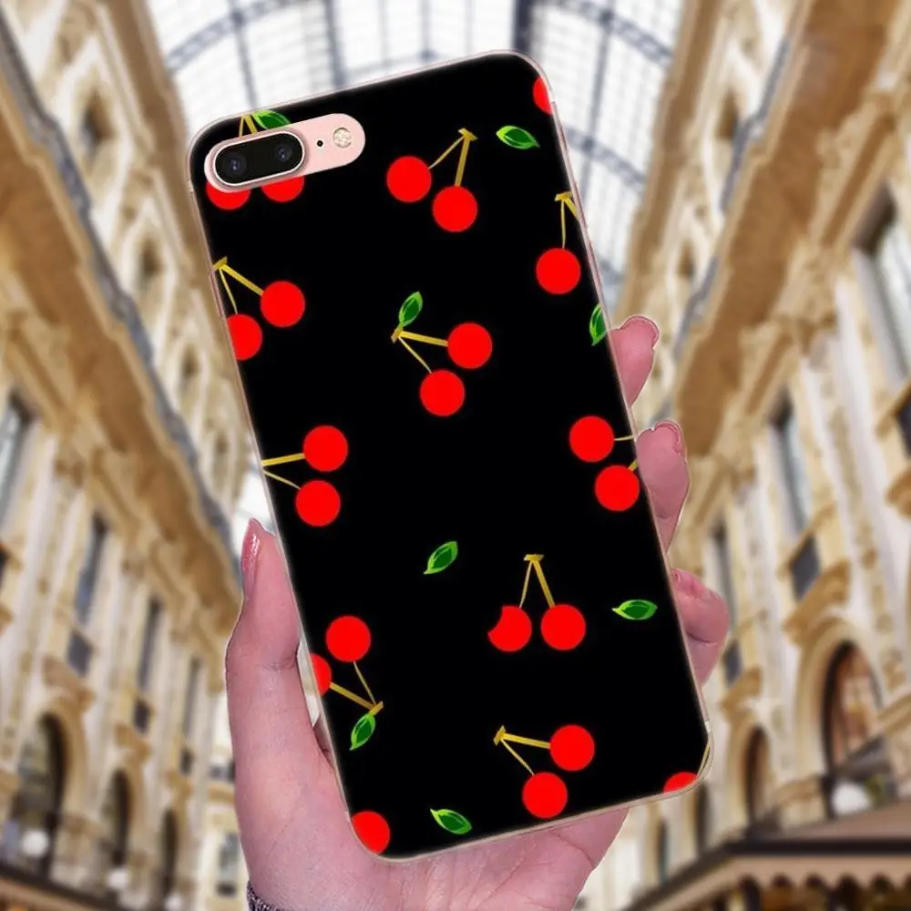 Зеленый фрукт вишни для Galaxy J1 J2 J3 J330 J4 J5 J6 J7 J730 J8 2015 2016 2017 2018 mini Pro|Бамперы| |