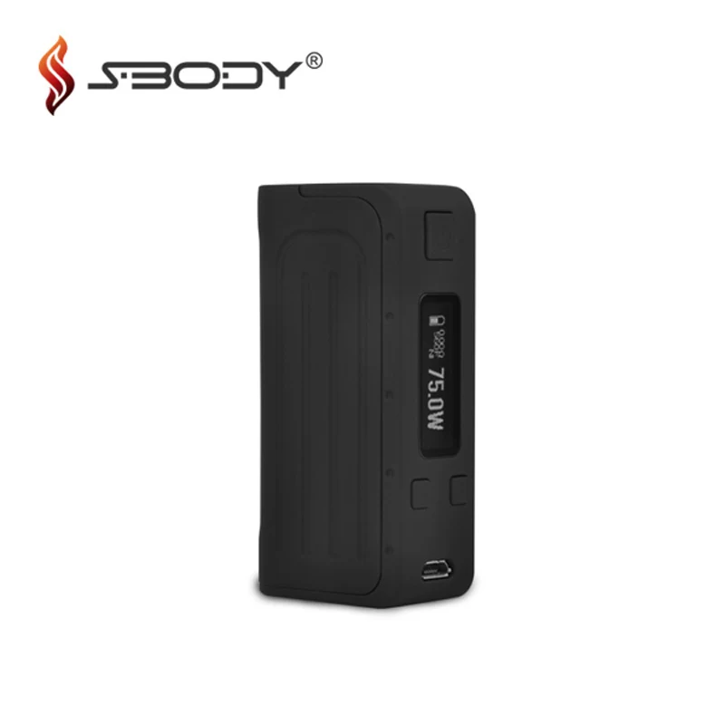 Оригинальный Sbody Elfin DNA75 мод 75 Вт TC Vaping Box с чипсетом Evolv Встроенный 1800 мАч Temp control 18650