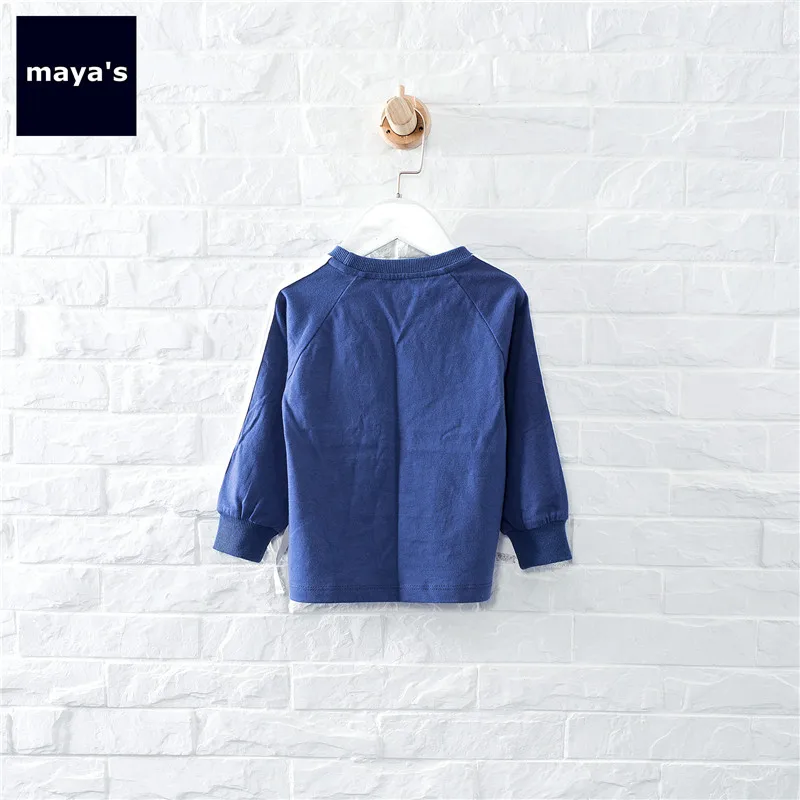 Mayas/Новые модные мягкие хлопковые базовые рубашки для мальчиков осенние Топы в