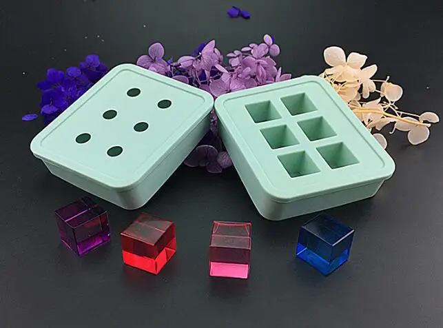 XCDIY 3D 16 мм кубические/Шариковые бусины Кабошон 6 отсеков силиконовая форма для