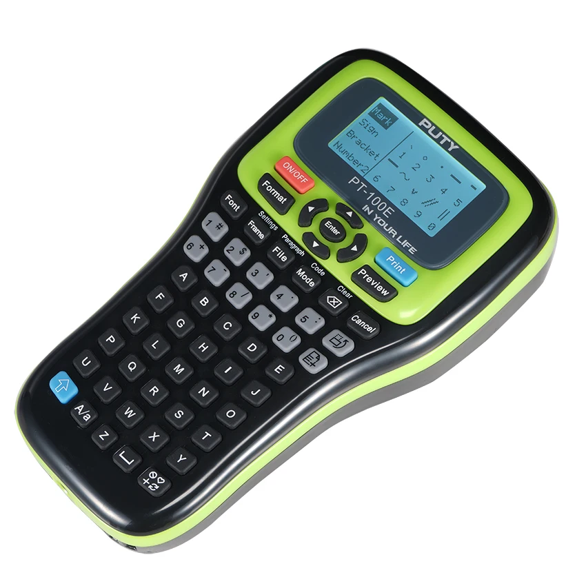 PUTY PT-100E Thermal Transfer 180dpi Waterproof Oilproof Anti-fade Strong Adhesive Mini Portable Handheld Label Printer | Компьютеры и