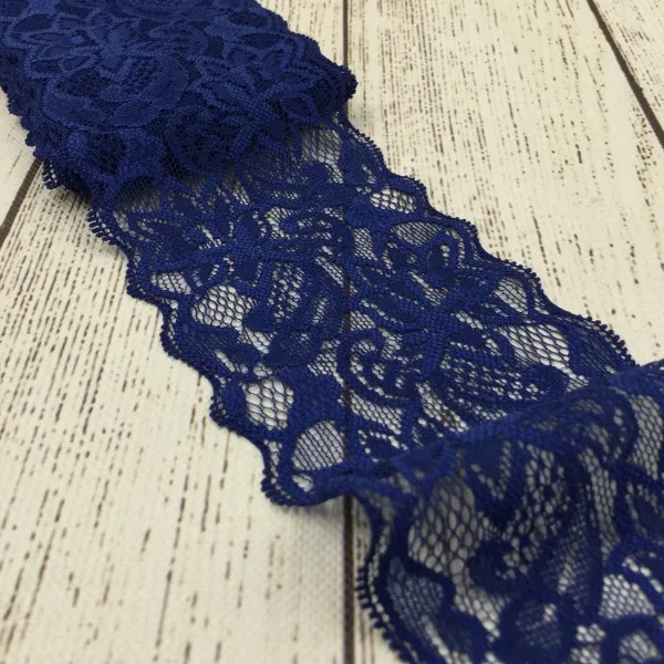 Эластичная кружевная лента для украшения 10 ярдов/цвет/упаковка 3 дюйма широкий