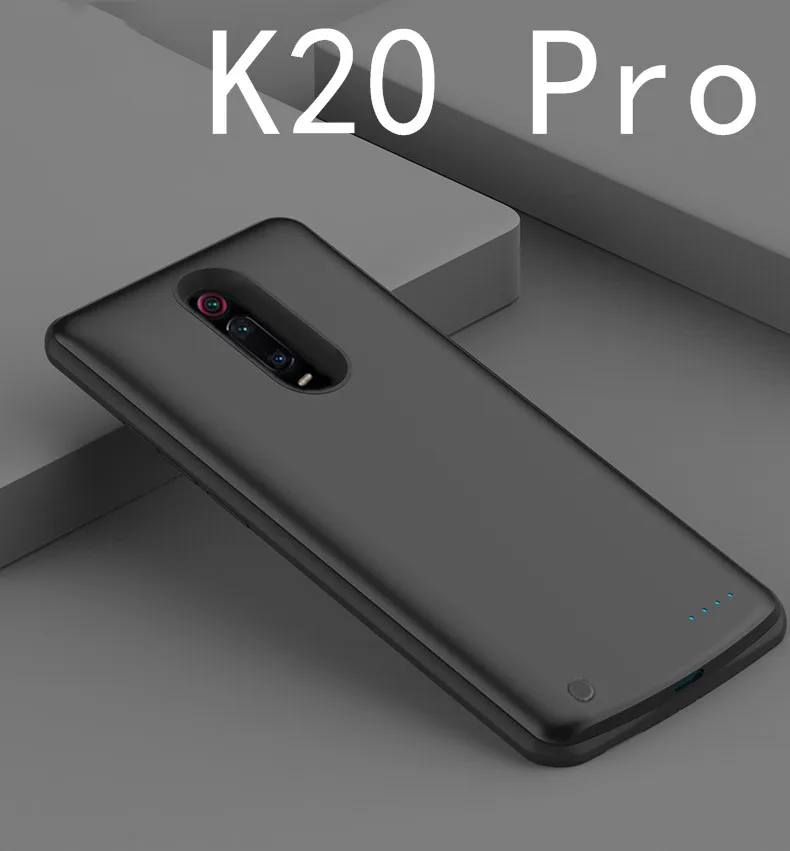 5000 мАч зарядное устройство чехол для Xiaomi Redmi K20 Pro портативная зарядка для путешествий внешний аккумулятор чехол для телефона чехол для Redmi K20 Pro Capa - Цвет: k20 Pro-Black