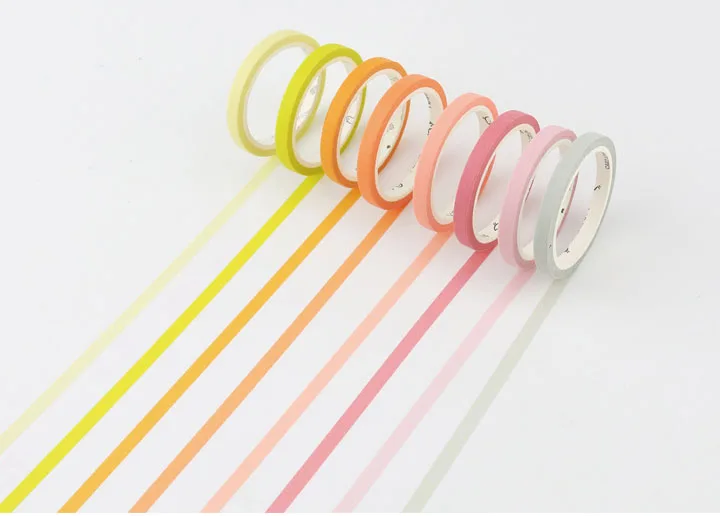 Тонкая декоративная лента 5 мм Маскировочные ленты для скрапбукинга.