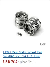 1 пара LESU узкие резиновые шины C 1/14 RC DIY автомобиль тягач Tmy модель часть TH02597