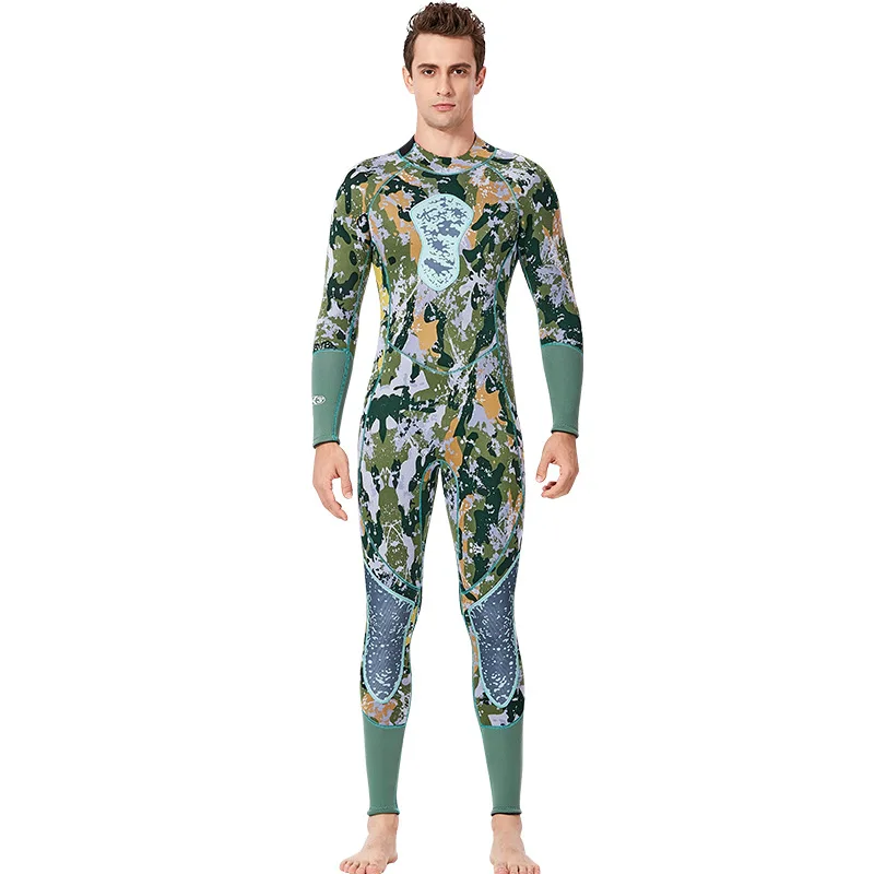 Fanceey 3MM Camouflage Neoprene Wetsuit Scuba Diving Suit Men Thickened Thermal Women Spearfishing Swimming | Спорт и развлечения