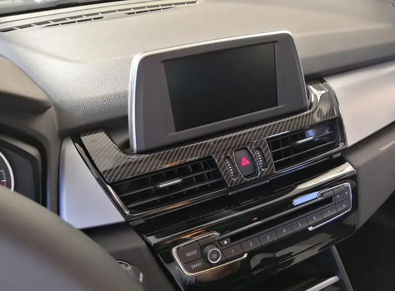 Углеродное волокно стиль для BMW 2 серии Gran Tourer F45 F46 218i 2014-2018 ABS навигационный