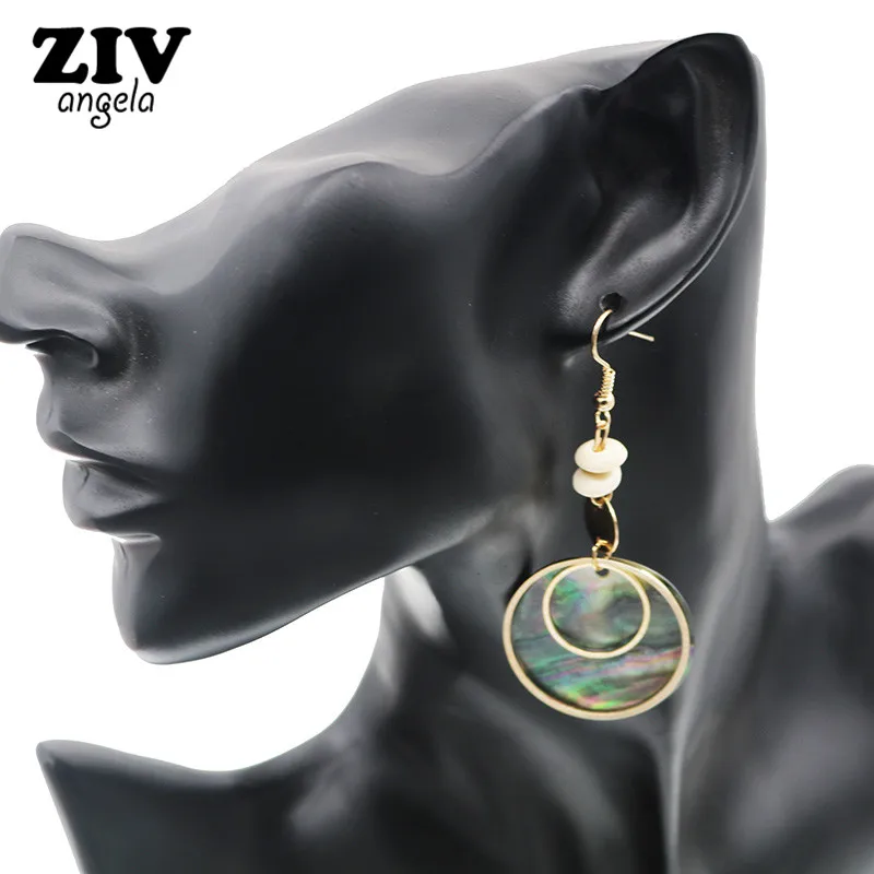 Новинка Лидер продаж Модные популярные море серьги из раковин элегантный подвес