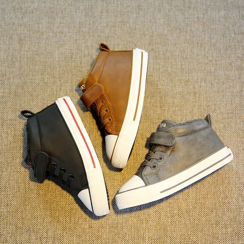 2018 зимняя детская обувь Обувь с хлопковой подкладкой для девочек Детская