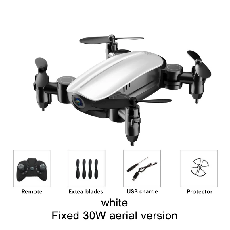 30W Camera White Мини-Дрон 30 Вт/1080 P Дрон с камерой дистанционного управления Вертолет складной карманный Дрон игрушки готов к работе Mni RC Дрон - Цвет: 30W Camera White