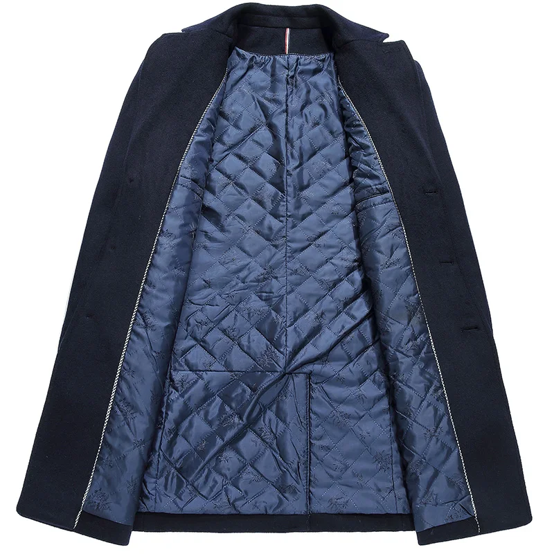 Новое поступление 2017 Стильное мужское модное повседневное шерстяное пальто