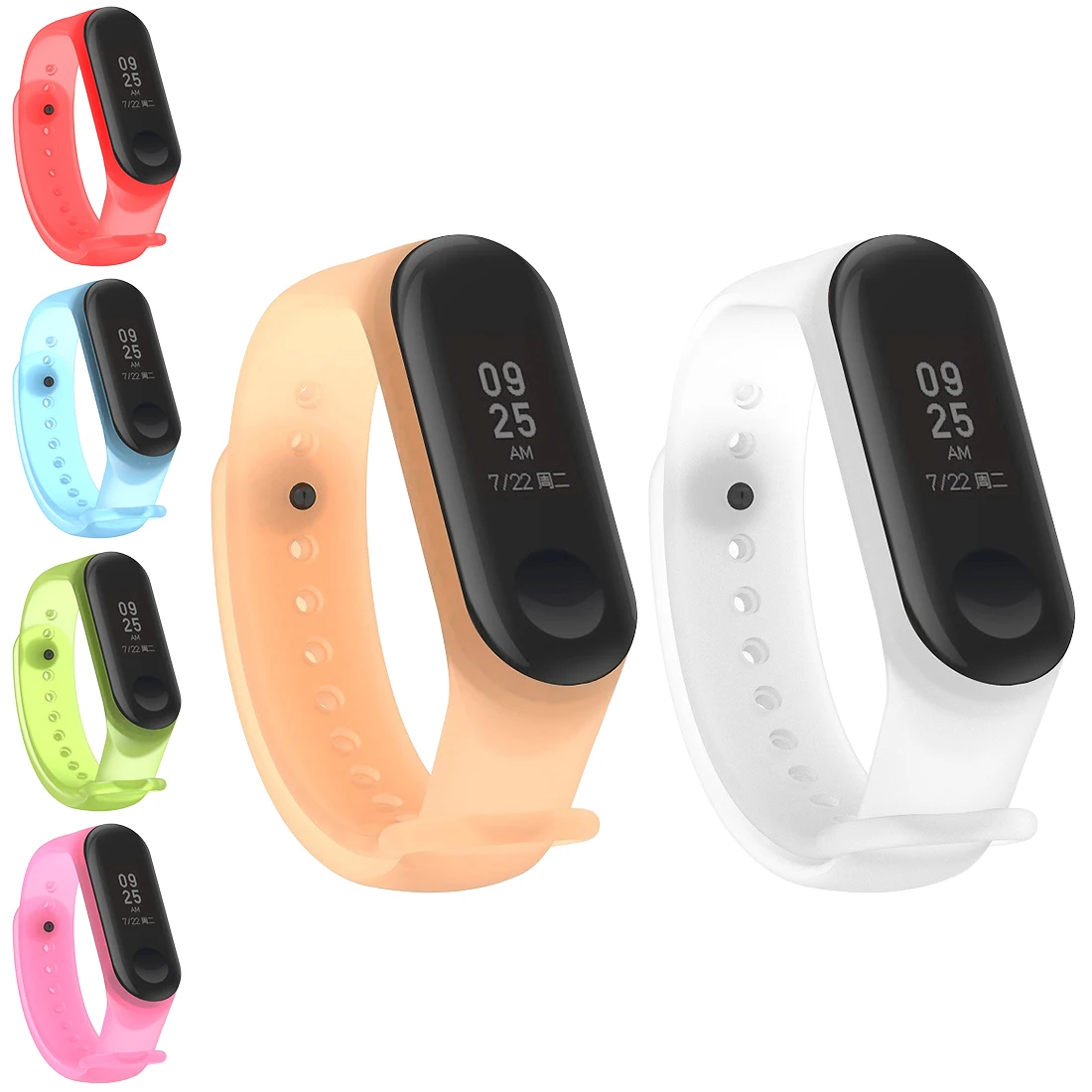 Модный Цветной силиконовый ремешок для Mi Band 3 браслет Xiaomi mi аксессуары умных