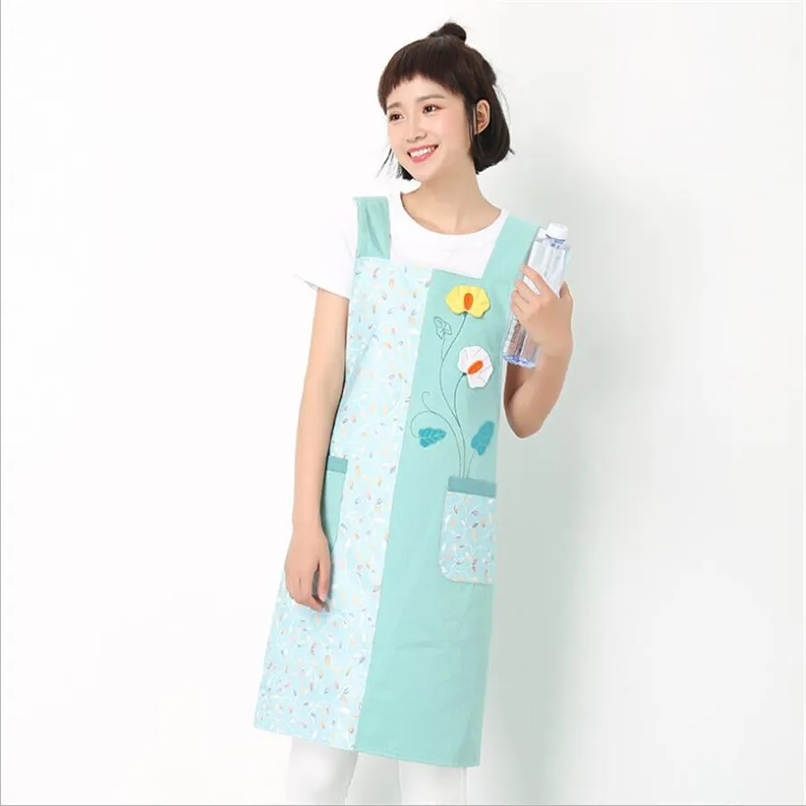 Фартук из хлопка и льна для женщин мужчин маслостойкий кухонный фартук выпечки