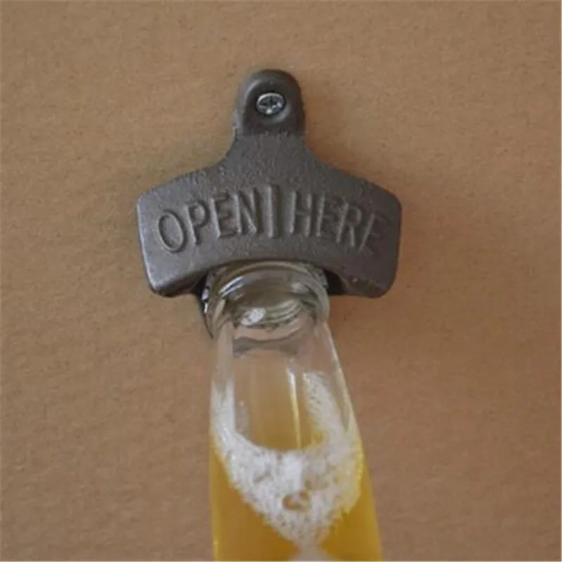 1 шт. винтажный старинный Железный настенный Открыватель крышки для бара пива