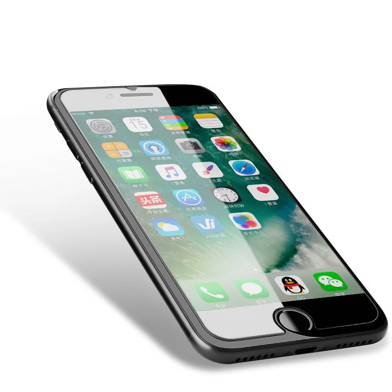 Протектор экрана из закаленного стекла CXONE углеродного волокна для iPhone 6 6s Plus
