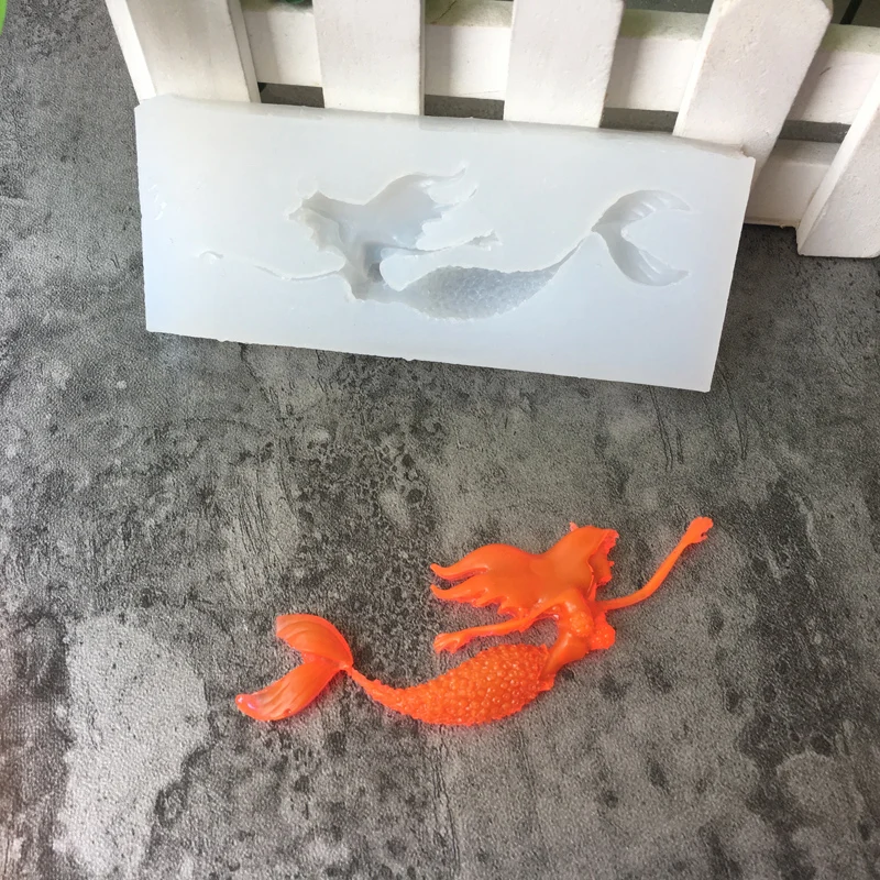 3D Силиконовая Русалка форма для кухни инструменты выпечки тортов принадлежности