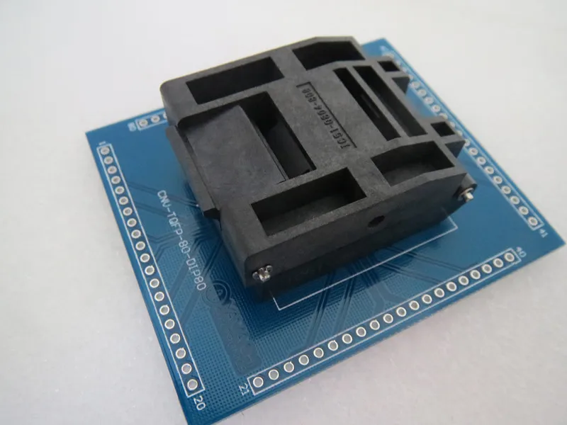 QFP80 TQFP80 IC51 0804 808 14 0 5 мм pinch 14X14MM burn в гнездо золотое покрытие IC Тесты ing сиденье