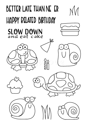 Улитки/Черепаха/прозрачные силиконовые штампы для скрапбукинга/изготовления