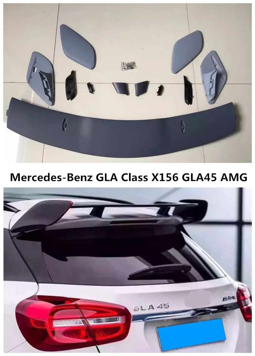 Спойлер для Mercedes Benz GLA Class X156 GLA45 AMG GLA200 GLA220 GLA250 GLA260 2014 2017 автомобильные крыло