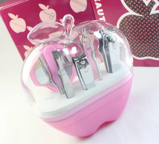 8 шт. набор инструментов для маникюра в форме яблока|set pedicure|manicure set pedicurekit nail |