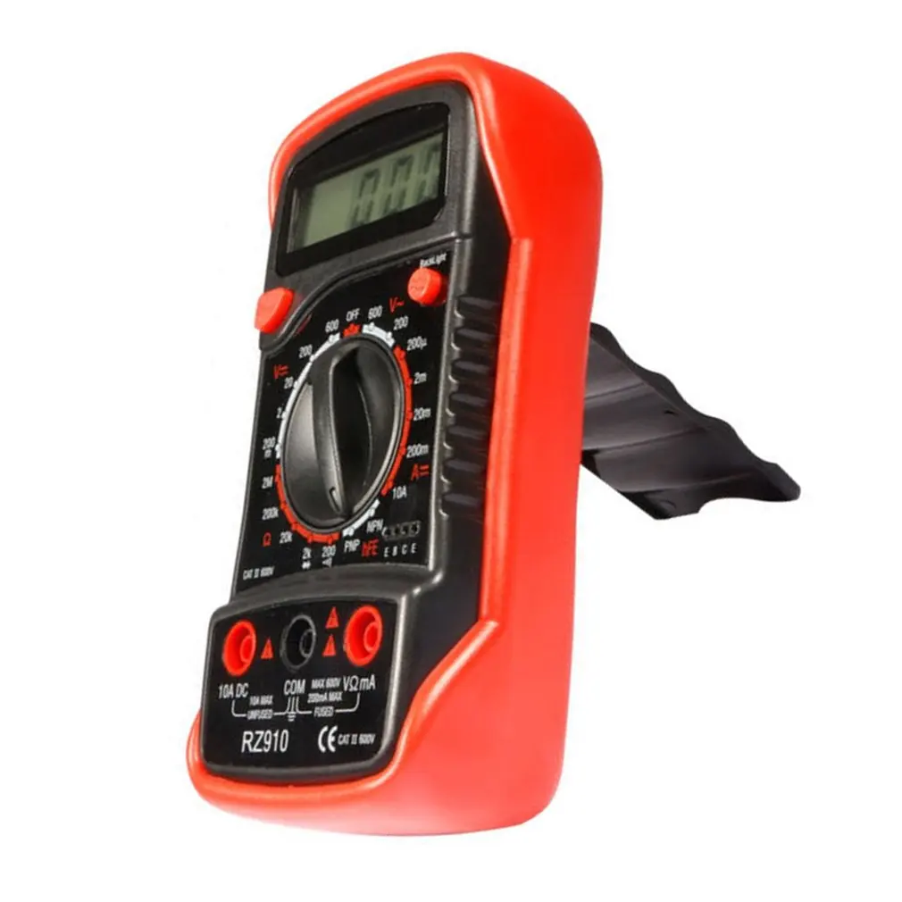 RZ910 Auto-Ranging Digital Multimeter Home Measuring Tools with Backlight LCD Display AC/DC Voltage Tester Measure | Инструменты