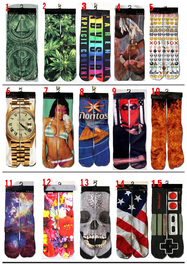 

Носки смешные цветные унисекс, модные креативные прямые с графическим 3D-принтом, для зимы и осени, с изображением сорняков, животных, Львов, ...