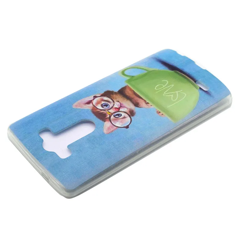 Ultra Thin Soft Phone Cover For LG G4 H810 H815 VS999 F500 H818 Flowers Painted Pattern Transparent Silicone Back Case |