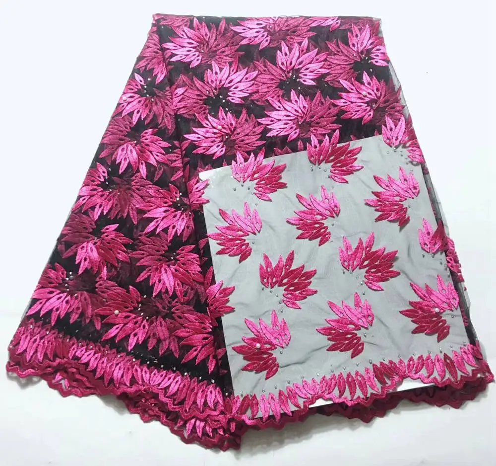 Жемчуг Невесты нигерийские кружева ткани с камнем высокое качество бисером